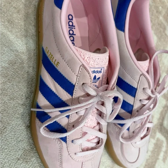 adidas Gazelle Pink and Blue Sneakers Size 9 - Picture 3 of 5